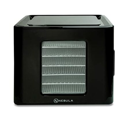 Nebula Food Dehydrator with 6 Stainless Steel Trays, LED Touch Control Design, Adjustable Digital Temperature 35-70C and 48 Hour Timer, Food Drye