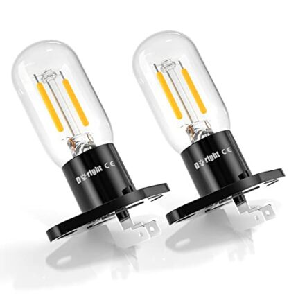 DoRight Z187 Base Microwave Oven Bulb 3.5W 240V Filament Light 25W Equivalent Incandescent Lamps for Z187 Microwave Oven, Warm White 3000K High T
