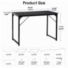WALNUT Computer Desk 43" Wide Desktop Office Desk Waterproof Steel Frame Laptop Table Modern Style Study Table For Home Office (Color : A, Size :