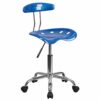 Flash Furniture Office Chair, Chrome, Wine Red, 41.91 x 43.18 x 88.27 cm
