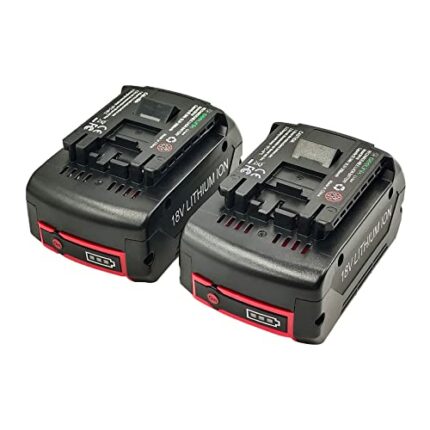 Geelink 2 pack BAT609 18V 5.0Ah Lithium-ion Replacement Battery for Bosch Professional 18V BAT610G BAT618G BAT619 BAT621 BAT620 Cordless Power To