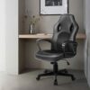 COMHOMA Office Chair, Ergonomic Gaming Chair for Home Office Computer Desk Chair with Armrest and High Back Support 30° Rocking Reclining Game Ch