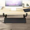 WANGFENG Adjustable Keyboard Tray - Ergonomic Under Desk Computer Keyboard & Mouse Platform Tray C- Clamp On Computer Drawer Extender for Home or
