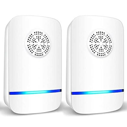 Ultrasonic Pest Repeller 2 Pack, Insect Control, Spider Repellent, Plug in Indoor Mouse Deterrent, Anti Moths, Ants, Bed Bugs, Fleas, Cockroaches