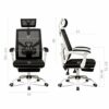 WALNUT Ergonomic Adjustable Office Chair with Adjustable Lumbar Support-High Back with Thickening Sponge Seat Cushion-Adjustable Head-Arm Rests,w