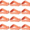 24 Pcs Pots Feet Plant Flower Invisible Pot Risers Triangle Toes Lifters Plastic Planters Stand for Better Water Drainage Indoor and Outdoor Gard