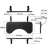 WANGFENG Ergonomic Keyboard Drawer, Under Desk Keyboard Tray Support Sliding Keyboard Stand with Swivel Mouse Platform for Home or Office