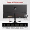 Z-Edge 27 Inch Gaming Monitor 240Hz 1ms Full HD IPS Panel LED Monitor, 400cd/m² Brightness, Ultra-Thin Bezel, FreeSync, HDMI & DisplayPort, VESA