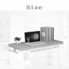 OUYOXI Wall Mounted Folding Table - Small Fold Down Computer Desk Space Saving Perfect Addition to Home Office/Laundry (Color : White, Size : 70x