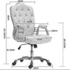 ZXFYHD Desk Chair,Office Chair Ergonomic Computer Chair Home Backrest Work Game Chair Upholstered Seat Stump Home Lifting Rotating Stool Chair
