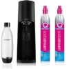 SodaStream Terra Sparkling Water Maker, Sparkling Water Machine & 1L Fizzy Water Bottle, Retro Drinks Maker w.BPA-Free Water Bottle & 2x Quick Co