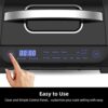 TopStrong Air Fryer Grill Combo Indoor, 8-in-1 Air Fryer and Health Grill with Air Crisp, Roast, Broil, Pizza, Dehydrate, Bake, Grill and Manual,