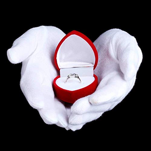 24 Pcs White Gloves, ANDSTON 12 Pairs Soft Cotton Gloves, Coin Jewelry Silver Inspection Gloves, Stretchable Lining Glove, Medium Size