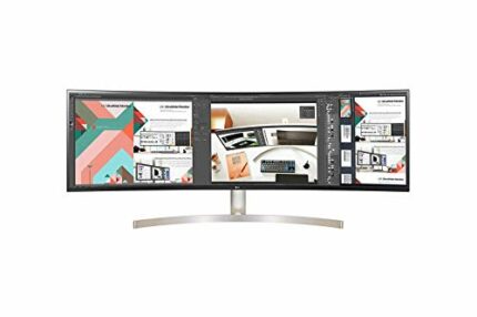 LG UltraWide 49WL95C 49 Inch Curved Monitor 32:9 Dual QHD IPS HDR10 and USB Type-C, Black