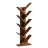 Tree Bookshelf-8 tier standing bookshelf,Tree Bookshelf for Wall​,Artistic Book Organizer,Retro Wood Storage Rack for CDs/Movies/Books,Utility Or
