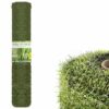 4m x 1m Roll 20mm Pile Height Carpet Artificial Grass Astro Garden Lawn High Density Fake Turf, Dark Green
