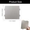 6pcs Microwave Waveguide Cover Mica Slice,Universal Mica Sheet Waveguide Covers,Heat-Resistant Insulating Repairing Accessory Microwave Oven Part