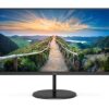 AOC Q27V4EA - 27 Inch QHD Monitor, 75Hz, 4ms, IPS, Adaptive Sync, Speakers, FlickerFree (2560x1440 @ 75Hz, 250cd/m², HDMI 1.4 x 1, DisplayPort 1.