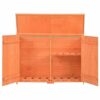 LUKEO Garden Shed Outdoor House with 2 Shelves and 2 Doors for Tools and Lawn Mower Storage Space Wood,120x50x91cm