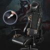 FMXQYH Gaming Chair for Adults, Ergonomic Office Chair with Height Adjustable, Computer Chair PU Leather Material Can Be for Office, Home and Pla