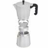 VonShef Stovetop Coffee Maker, 12 Cup Aluminium Italian Espresso Maker, 600ml Gas & Electric Stove Top Moka Pot with Replacement Gasket & Filter