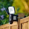 Auraglow Twin LED PIR Sensor Battery Powered Outdoor Flood Security Light Motion Detection Lamp - Volta
