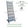 Floor-Standing Magazine Display Stand, Office Files Organizer Magazines Holder, Papers Literature Organization Storage Rack for Home Offices News