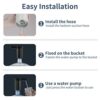 Water Dispenser Pump, Electric Drinking Water Pump,USB Water Pump, Portable Automatic Water Bottle Pump for Universal 2-5 Gallon Bottle, for Home