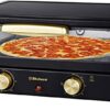 Belaco Multi-Purpose 1200W Mini Oven Pizza Oven All in One 12inch Pizza Maker Toaster Oven Tabletop Cooking Baking Grilling Heating Toasting Port