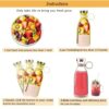 Blender Smoothie Makers, Portable Blender Mini Jug Blenders, Multifunctional Personal Blender with USB Rechargeable, for Baby Food, Travel, Offic