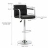 Ygqbgy White Desk Chairs with Wheels Modern PU Leather Office Chair Adjustable Home Computer Executive Chair on Wheels 360° Swivel (Color : Black