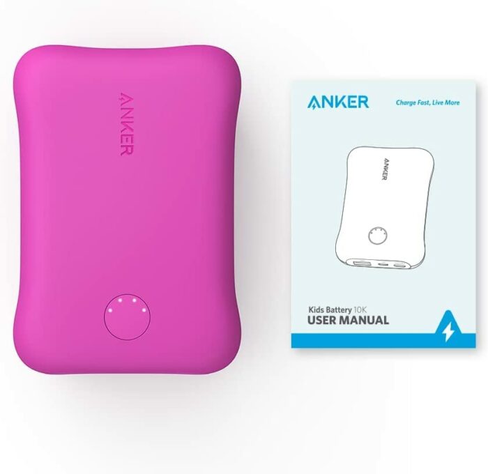 Fire HD 10 Kids Pro tablet (Doodle) + Kids Portable Charger (Pink) + NuPro Screen Protector (2-Pack)