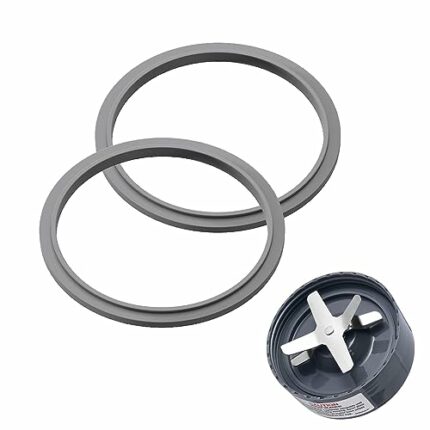 2pcs Blender Seal Rings for Breville Blend Active,Replacement Rubber Gasket Seal Ring Rubber Seal Juicer Seal Ring Parts with Lip,Blender Gasket