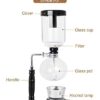 YUCHENGTECH Syphon Coffee Maker 5 Cup Siphon Coffee Maker 600ML Glass Siphon Vacuum Coffee Maker Tabletop Glass Siphon Pot Syphon Vacuum Pot Coff
