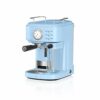 Swan SK22110BN Retro Espresso Coffee Machine with Milk Frother, Steam Pressure Control, 1.2L Detachable Water Tank, 1100W, Retro Black