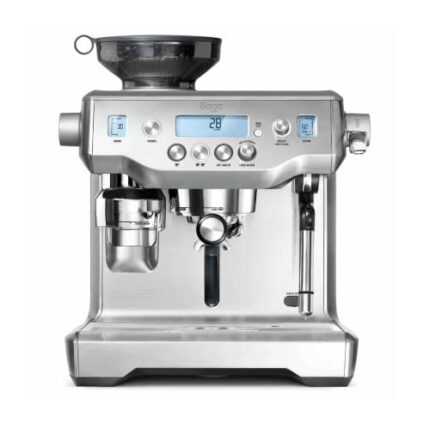 Sage the Oracle Semi-Automatic Espresso Machine, Bean to Cup Coffee Machine with Milk Frother, BES980BSS - Brushed Stainless Steel