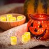 24 PCS 3.8x4.6 CM Warm White Battery Powered Flickering LED Tea Lights, Flameless Votive Electric Fake Candles for Wedding, Festival Celebration,
