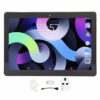 Aeun 5G WiFi Tablet, 4GB RAM 64GB ROM 100-240V 10.1 Inch Tablet USB Type C Port with Earphones for Android 12 for Learning (UK Plug)