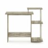 Furinno Efficient Home Laptop Notebook Computer Desk, Study Desk, Writing Desk, Sonoma Oak/White, 100.6 (W) x 85.3 (H) x 39.6 (D) cm