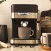 Salter EK4623 Caffé Espresso Pro - Coffee Machine, 15-Bar Pressure Pump, Barista Style Coffee, Latte, Cappuccino Machine, Make 2 Cups At Once, In