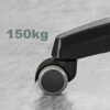 GTYT 48mm Universal Office Chair Caster Wheels,Swivel Chair Wheels In Polyurethane,Casters For Hard Floors,Replaceable Furniture Castor,Double Wh