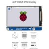 3.2inch HDMI IPS LCD Display (H) Compatible Raspberry Pi/Jetson Nano/PC, 480×800, No Touch Screen, Adjustable Brightness
