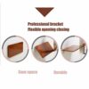 FALIYORS Wall-mounted Drop-leaf Table, Floating Computer Desk Wood Wall-Mounted Table Study Desk Double Support Side Table Kitchen Trestle Desk f