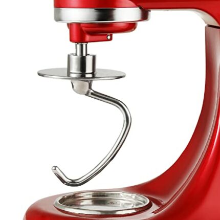 Lawenme Stainless Steel Dough Hook Attachment for KitchenAid 4.5-5 Quart Tilt-Head Stand Mixer, K45DH Dough Hook Replacement for KSM90 and K45, M