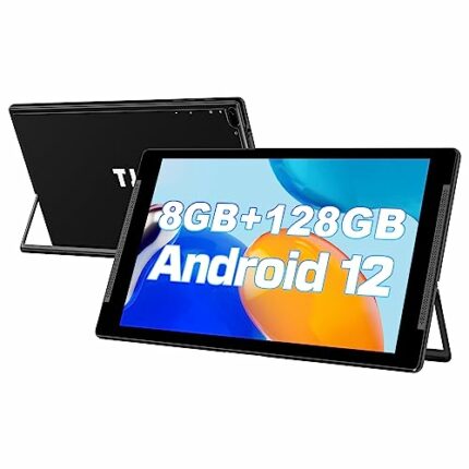 10 inch Tablet, Android 12 Tablets, 8GB RAM 128GB ROM(512GB Expandable), HD IPS Screen,2MP+8MP Dual Camera,Wi-Fi, Bluetooth 5.0, 6000mAh Battery,