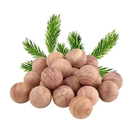 D.A.Y. Republic Cedar Moth Balls, 1 Pack of 12, Ideal Repellent Made From Natural Wood, Sustainable, Anti Moth Products, Fresh Woodland Scent, Di