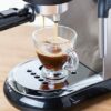 Vitinni Espresso Coffee Machine | 15 Bar Barista Pump | Milk Frother Steam Arm | 1450W Traditional Style | Cup Warmer Shelf | Cappuccino | Latte