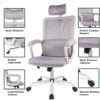 SLNFXC Mesh Office Computer Swivel Desk Task Ergonomic Executive High Back Chair
