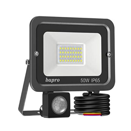 50W Security Lights Outdoor Motion Sensor, PIR Sensor Security Light, 5000 Lumens Super Bright 6000K Cold White, IP65 Water-Resistant Flood Light