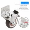 SKOAJAS Plate Casters Heavy-Duty Casters,Swivel Casters,4X Furniture Casters,25/32/38/50Mm,Metal Casters